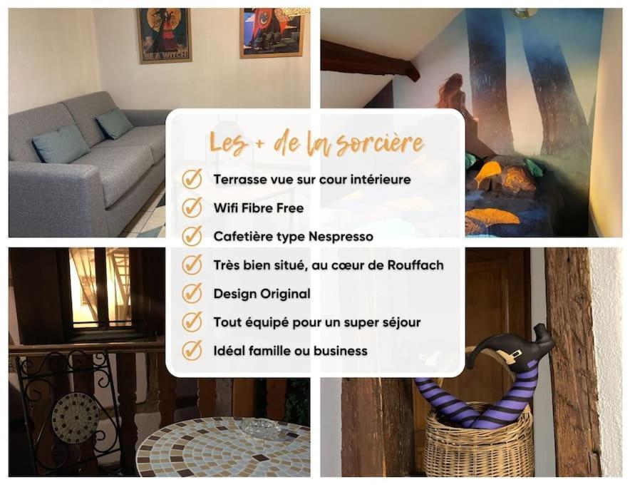 La Sorciere In A Typical Alsatian House Apartment Rouffach Bagian luar foto