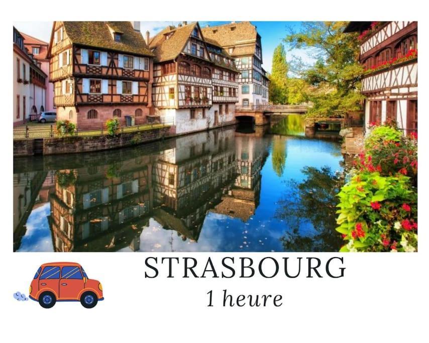 La Sorciere In A Typical Alsatian House Apartment Rouffach Bagian luar foto