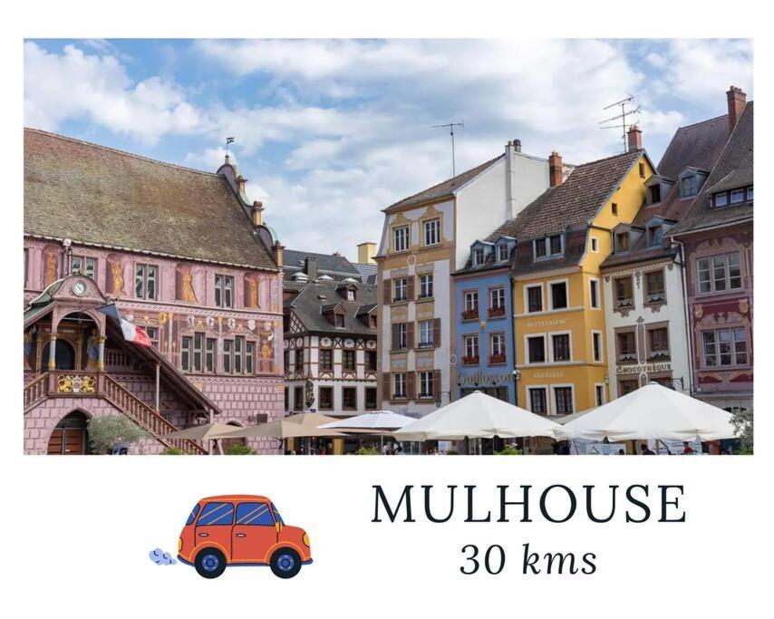 La Sorciere In A Typical Alsatian House Apartment Rouffach Bagian luar foto